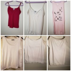 *Set of 6* 4 Camis, 1 Apt.9 Gown, 1 tank to All XL